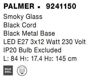 Lustr na lanku Palmer 84 černé