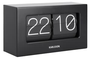 Nástěnné/stolní hodiny Boxed Flip 20,5 cm Karlsson (Barva- černá mat)