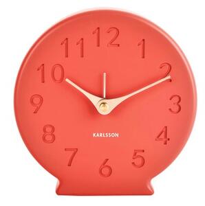 Stolní hodiny/budík Sole 14 cm Karlsson (Barva - korálově růžová matná)
