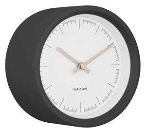 Nástěnné hodiny pogumované Dense 12,5 cm Karlsson (Barva- černá)