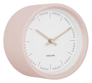 Nástěnné hodiny pogumované Dense 12,5 cm Karlsson (Barva- růžová)