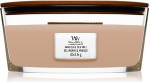 Woodwick Vanilla & Sea Salt vonná svíčka s dřevěným knotem (hearthwick) 453.6 g