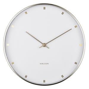Nástěnné hodiny Petite 27 cm Karlsson (Barva- bílá,zlatá)