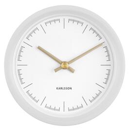 Nástěnné hodiny pogumované Dense 12,5 cm Karlsson (Barva-bílá)