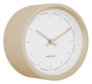 Nástěnné hodiny pogumované Dense 12,5 cm Karlsson (Barva-pískově hnědá)