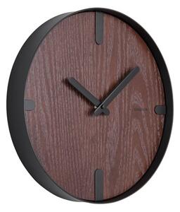 Nástěnné hodiny Dashed 30 cm Karlsson (Barva - dýha,černá)