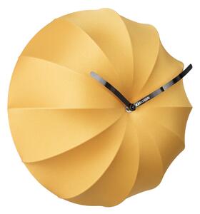 Nástěnné hodiny Stretch lycra 40 cm Karlsson (Barva - okrově žlutá)