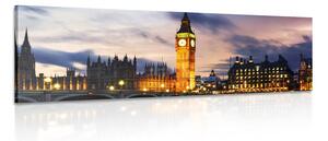 Obraz noční Big Ben v Londýně Varianta: 150x50