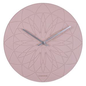 Nástěnné kulaté hodiny Fairytale 35 cm Karlsson (Barva - růžová)