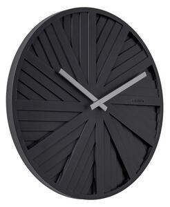 Nástěnné hodiny Slides 40 cm černé Karlsson (Barva - černá)