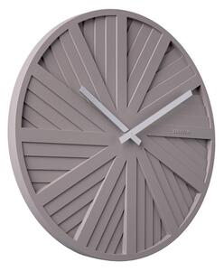 Nástěnné hodiny Slides 40 cm šedé Karlsson (Barva - šedá)