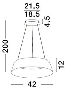 Retro lustr Alba 42 bílé – Bílá