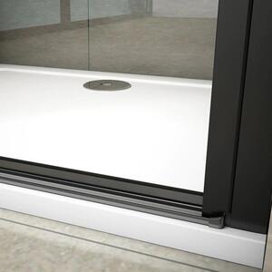 D‘Eluxe Sprchové dveře SINGLE D99D 80x200cm, pivotové, čiré sklo, EasyClean, 8mm