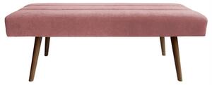 Semišová lavice Explicit Leitmotiv (Barva- růžová)