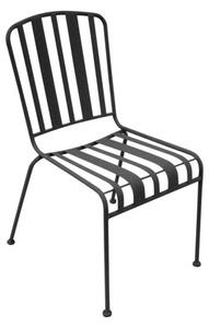 Venkovní židle Lines Leitmotiv (Barva-matná černá)