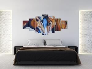 Obraz - Zamilovaní koně (210x100 cm)
