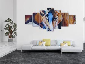 Obraz - Zamilovaní koně (210x100 cm)