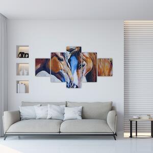 Obraz - Zamilovaní koně (125x70 cm)