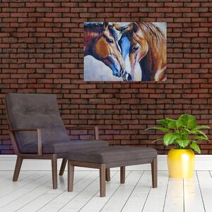 Obraz - Zamilovaní koně (70x50 cm)