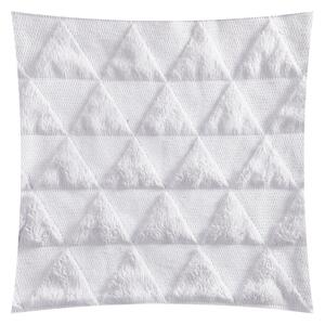 TP Povlak na polštářek mikroflanel Triangles 40x40 - Světle šedý
