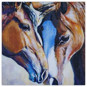 Obraz - Zamilovaní koně (30x30 cm)