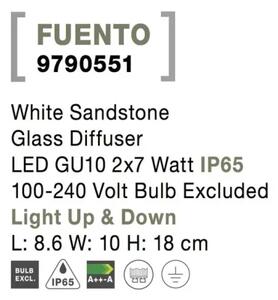 Venkovní zahradní svítidlo Fuento B 86 bílé