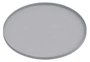 Kulatý podnos 40,5 cm šedý Present Time (Barva-šedá)