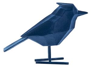 Soška ptáka bird 24 cm L Present Time (Barva- tmavě modrá)