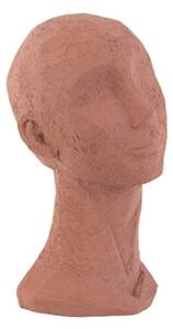Socha hlavy s krkem Face art L 28,4 cm Present Time (Barva-terakotově oranžová)