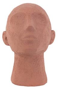 Socha hlavy s krkem, koukající nahoru Face Art UP 22,8 cm Present Time (Barva-terakotově oranžová)