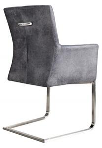 Židle SAMSON S RUKOJETÍ vintage šedá s područkami Nábytek | Jídelní prostory | Jídelní židle | Konzolové