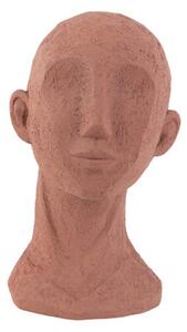 Socha hlavy s krkem Face art 24,5 cm Present Time (Barva-terakotově oranžová)