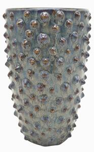 Keramická tečkovaná váza Spotted 20,5 cm Present Time (Barva-tmavě šedá)