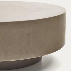 Šedý cementový konferenční stolek Kave Home Garbet 80 cm