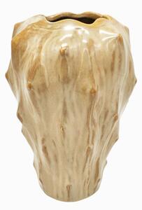 Keramická váza Flora 23,5 cm Present Time (Barva-pískově hnědá)