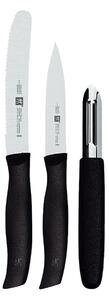 TWIN Grip set 3 ks špikovací nůž, univerzální nůž a škrabkya ZWILLING (Rukojeť - plast, Čepel - ocel)