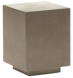 Šedý cementový odkládací stolek Kave Home Rustella 35 x 35 cm