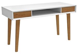 PSACÍ STŮL, bílá, barvy dubu, 120/59/76 cm Carryhome - Kancelářské stoly