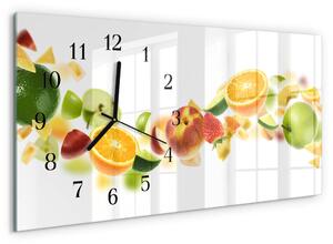 Skleněné hodiny horizontální Ovocná směs zsppc-60x30-00295305