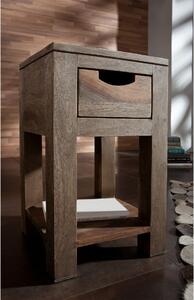 GREY WOOD Příruční stolek 29x29x50 cm, masivní indický palisandr