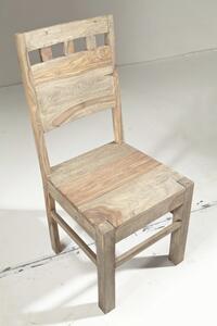 GREY WOOD Jídelní židle dřevěná - vyřezávané opěradlo, palisandr