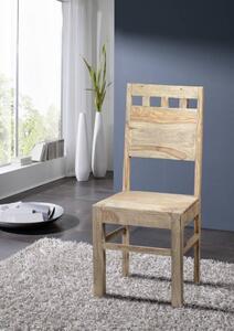GREY WOOD Jídelní židle dřevěná - vyřezávané opěradlo, palisandr
