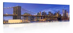 Obraz okouzlující most v Brooklynu Varianta: 150x50