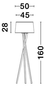 Dřevěná stojací lampa Salino A 50 Dřevo