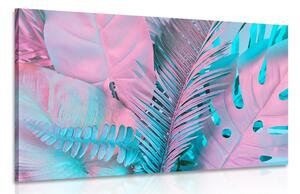 Obraz palmové listy v neobyčejných neonových barvách Varianta: 60x40