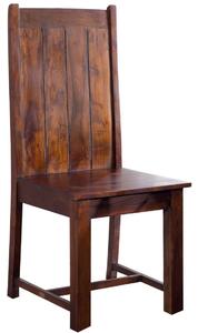 CAMBRIDGE MAMMUT Židle sada 4 kusů z masivního akátového dřeva v koloniálním stylu