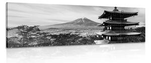 Obraz památka Chureito Pagoda v černobílém provedení Varianta: 150x50