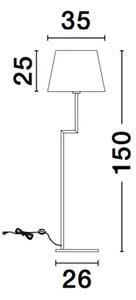 Designová stojací lampa Flex