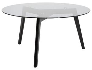 KONFERENCNÍ STOLEK, šedá, černá, dřevo, sklo, 90/90/45 cm Carryhome - Konferenční stolky