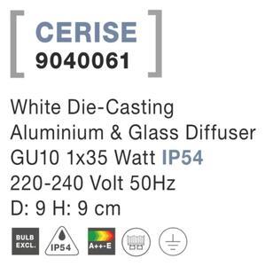 Venkovní svítidlo Cerise B 9 bílé